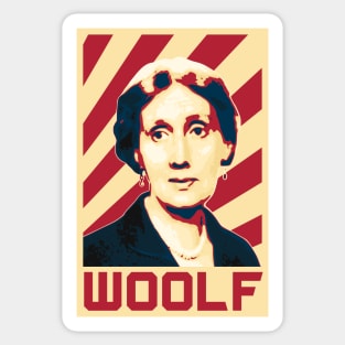 Virginia Woolf Retro Sticker